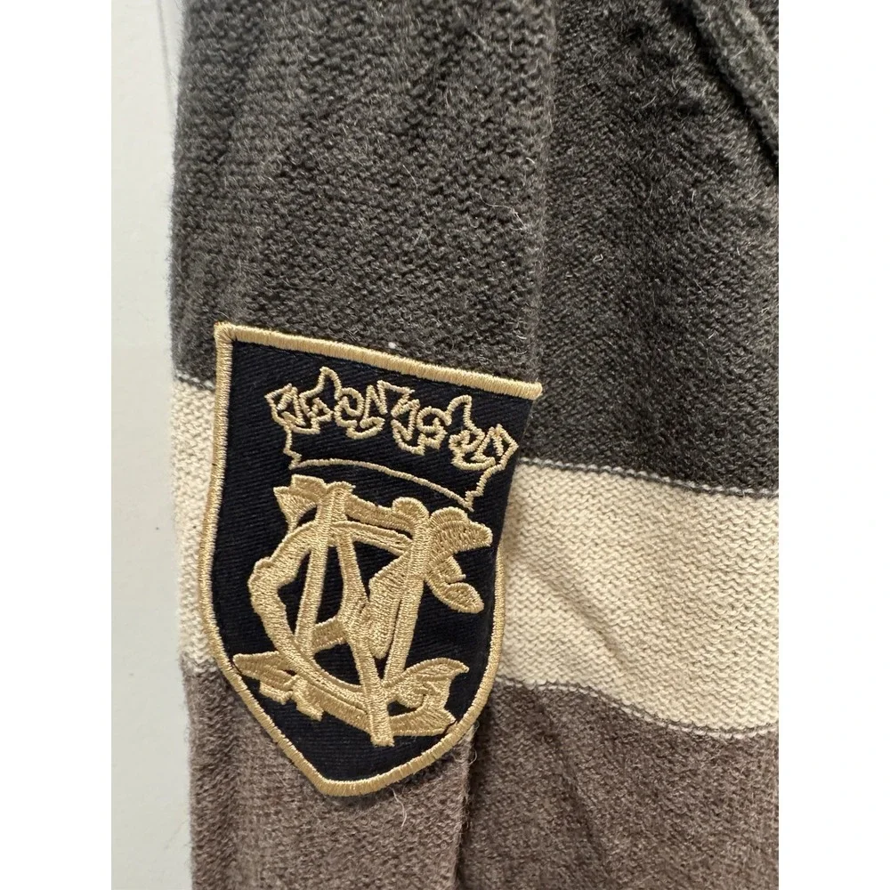 Canterbury of New Zealand Vintage Rugby Zippered Sweater Lambswool Size XL 90s